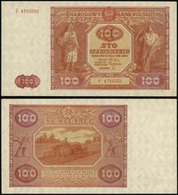 100 złotych 15.05.1946, seria R 4752222, złamany