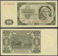 50 złotych 1.07.1948, seria DG 2338555, piękne, 