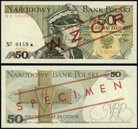 50 złotych 1.06.1982, seria DA 0000000, WZÓR/SPE