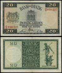 20 guldenów 1.11.1937, seria K/A 030227, złamani