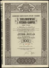 akcja na 100 złotych 31.12.1938, Kraków, numerac