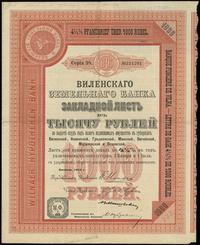4 1/2 % list zastawny na 1.000 rubli 1913, Wilno
