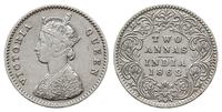 2 annas 1862, Kalkuta, srebro "917", KM 469