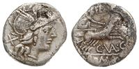 denar 140 pne, Rzym, Aw: Głowa Romy w prawo, za 