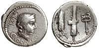 denar 83 pne, Rzym, Aw: Głowa Wenus w prawo, u d