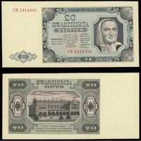 20 złotych 1.07.1948, seria CH, numeracja 241443
