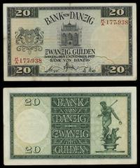 20 guldenów 1.11.1937, seria K/A, numeracja 1779