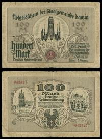 Wolne Miasto Gdańsk 1920-1939, 100 marek, 31.10.1922