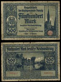 500 marek 31.10.1922, numeracja 026451, Miłczak 