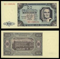 20 złotych 1.07.1948, seria KE 1589102, Lucow 12