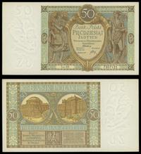 50 złotych 1.09.1929, seria DR 7307122, piękne, 