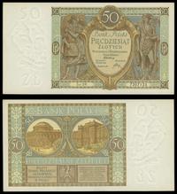 50 złotych 1.09.1929, seria DR 7307123, piękne, 