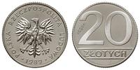 20 złotych 1989, Warszawa, PRÓBA-NIKIEL, nakład 