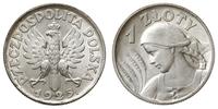 Polska, 1 złoty, 1925 - z kropką po dacie