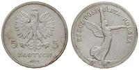 5 złotych 1928 - bez znaku mennicy, Bruksela, "N