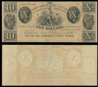 10 dolarów, banknot blanco - niewypełniony, Haxb