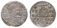 trojak 1585, Ryga, moneta z końca blachy, Iger R