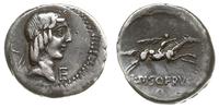 denar 90 pne, Rzym, Aw: Głowa Apolla w prawo, po