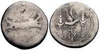 denar legionowy 32-31 pne, Aw: Galera, Rw: Orły 