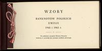 Polska, klaser z zestawem wzorów kolekcjonerskich emisji z 1948 i 1965 roku