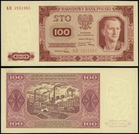 100 złotych 1.07.1948, seria KR 4954965, Lucow 1