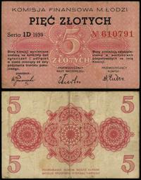 5 złotych 1939, seria ID 610791, Podczaski D-010