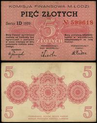 5 złotych 1939, seria ID 599618, Podczaski D-010