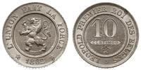 Belgia, 10 centimes, 1862
