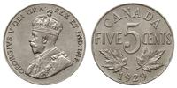 5 centów 1929, nikiel, KM 29