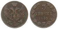 3 grosze 1840, Warszawa, z kropką po dacie, Iger