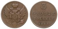 Polska, 3 grosze, 1829 F-H