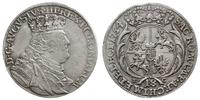 ort 1754 E-C, Lipsk, moneta przetarta, Kahnt 687