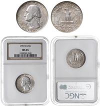 1/4 dolara 1959 D, Denver, "Washington", srebro 