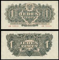 1 złoty 1944, seria AM, numeracja 723145, w klau