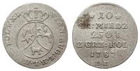 Polska, 10 groszy miedzianych, 1787 EB