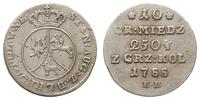 Polska, 10 groszy miedzianych, 1788 EB
