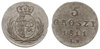 5 groszy 1811 I.B, Warszawa, odmiana z literkami