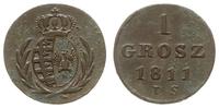 1 grosz 1811 I.S, Warszawa, cyfry daty szeroko r