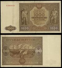 1.000 złotych 15.01.1946, seria M, numeracja 863
