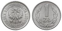 1 złoty 1957, Warszawa, piękne, Parchimowicz 213