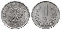 1 złoty 1957, Warszawa, bardzo ładne, Parchimowi
