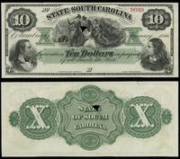 10 dolarów 1866, banknot blanco, perforowany, Pi