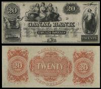 20 dolarów (1850), banknot blanco, Haxby G36a