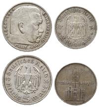 Niemcy, lot: 5 marek (1935A) i 2 marki (1934A)