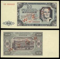 Polska, 20 złotych, 01.07.1948