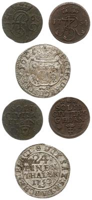 lot 3 monet, 1. 1/24 talara 1753 Drezno (III+), 