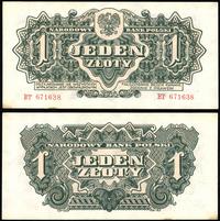 1 złoty 1944, "OBOWIĄZKOWYM", seria BT, numeracj