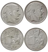zestaw: 2 x 20 franków 1950, 1951, srebro, razem