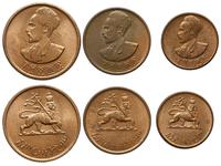 zestaw: 1, 5, 10 centów 1936, piękne, razem 3 sz