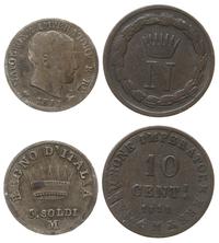 zestaw: 5 soldi i 10 centisimi 1811 M, Mediolan,